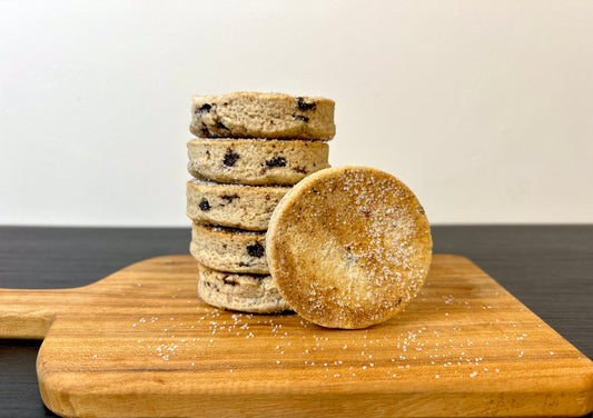 Traditional Handmade Welsh Cakes | close up stack
